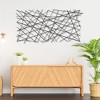 Cheung's Polaris Rectangle Linear Metal Abstract Wall Art - Black 6089BK - 4 of 4