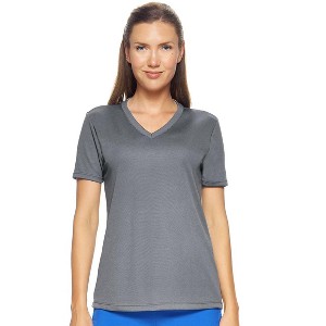 Expert Brand USA-Made Women's Oxymesh™ V Neck Athletic T-Shirt - 1 of 4