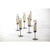 Fortessa Tableware Solutions 6oz 6pk Urbo Champagne Flutes Gray: Copolyester, Dishwasher-Safe, Cold Beverages, Set of 6 - 3 of 4