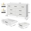 7 Drawer Dresser for Bedroom, Modern Chests of Drawers, Wooden Double Dresser with Drawers, 33 Lbs Load Capacity - 2 of 4