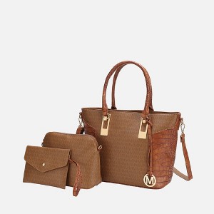 MKF Collection Shonda 3PC Tote with Cosmetic Pouch & Wristlet by Mia K - 1 of 4