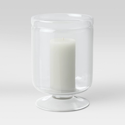 glass hurricane candle holder