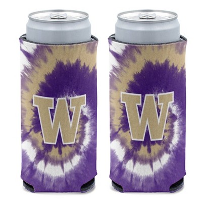 NCAA Washington Huskies Tie-Dye Slim Can Cooler