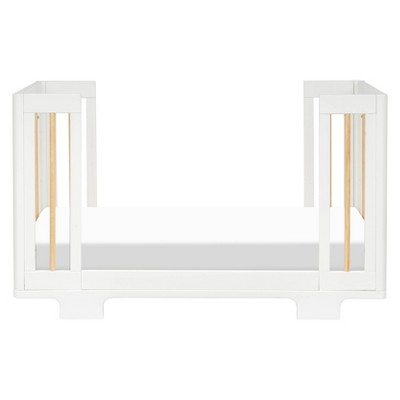 Yuzu White and Natural 8-in-1 Convertible Crib with All-Stages Conversion Kits