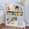 Kids Bookshelf, Toy Storage Organizer, Wooden Kids Bookcase with Motion Sensor Light, Dollhouse Bookcase for Playroom Bedroom Nursery Classroom - 2 of 4