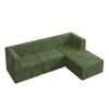 97.25" Modern Minimalist Corduroy L-Shape Modular Sectional Sofa, No Assembly Needed, 4-piece Free Combination Sofa - 4 of 4
