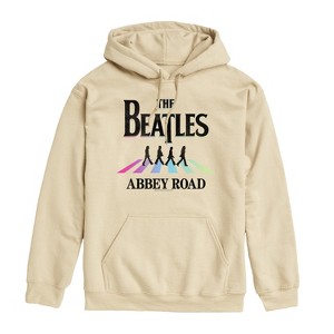Men's - The Beatles - Abbey Road Rainbow Graphic Fleece Pullover Hoodie - 1 of 4