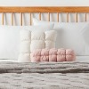 Puffer Bolster Decorative Throw Pillow Light Pink - Room Essentials™ - 2 of 4