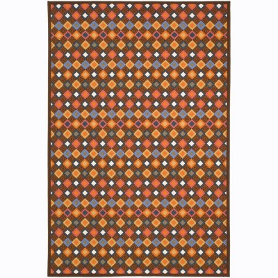 Metropolis Geometric Multicolor Synthetic Area Rug