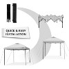 Cesicia 10x10 FT Light Blue Pop Up Commercial Canopy Tent with Adjustable Legs, Air Vent, Carry Bag & Sandbags - 4 of 4