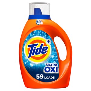 Tide Plus Ultra Oxi HE Compatible Liquid Laundry Detergent Soap - 1 of 4