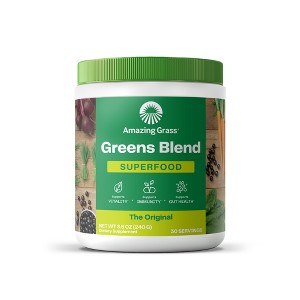 Amazing Grass Greens Blend Superfood Vegan Powder - Original - 8.5oz - 1 of 4