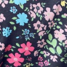 navy multi floral