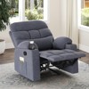 Bencmate Sofas Small Recliner Chair for Home Living Room, Bedroom, Indoor Sofas for Adults, Gray,33.5"*28.9"*40.9" - 2 of 4