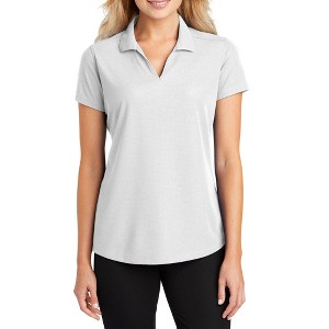 Mafoose Women's Short Sleeve Dry Zone Moisture-Wicking Grid Polo Shirt - 1 of 4