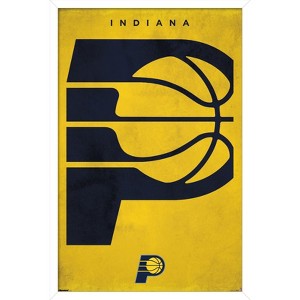 Trends International NBA Indiana Pacers - Logo 25 Framed Wall Poster Prints - 1 of 4