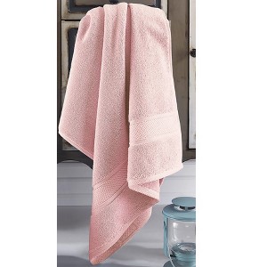 Home Mart Goods Pink Cotton Super Soft Lightweight Absorbent Bath Towel 27"x54" - 1 of 4