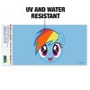 My Little Pony Rainbow Dash Face Automotive Bumper Sticker - 2 of 4