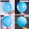 PartyWoo Balloons Light Blue 36 18 12 10 5 Inch 100 pcs - 3 of 4