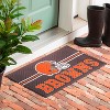 Evergreen NFL Cleveland Browns Embossed Mat Cross Hatch Indoor and Outdoor Doormat - 2 of 3