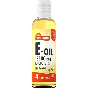 Sundance Vitamin E Oil 30,000 IU 4 Oz  Skin-Nourishing Moisturizing Oil for Hydration, Softness & Antioxidant Support - 1 of 4