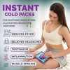 Allsett Health 25 Packs Instant Ice Cold Pack (6” x 5”) - Disposable Instant Ice Packs for Injuries | Cold Compress Ice Pack for Pain Relief, Green - 2 of 4
