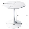 31.50" Tulip Table in Mid-Century Style, Tall Dining Table for 2-4, Round Pedestal Dining Table - 2 of 4