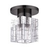 Livex Lighting Rotterdam 1 - Light Semi-Flush Mount in  Black Chrome - 4 of 4