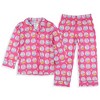 Peppa Pig Pajamas Toddler Girls' Time For Bed Long Sleeve Coat Pajama Set Pink - 3 of 4