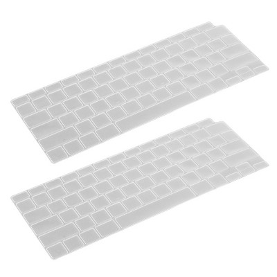 Insten 2 Pack Keyboard Cover Protector Compatible with 2020 Macbook Air 13", Ultra Thin Silicone Skin, Tactile Feeling, Anti-Dust, Clear