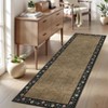 Machine Washable Modern Floral Bordered  Non Slip Area Rug for Living Room Soft Low Pile Indoor Aesthetic Carpet for Bedroom Dining Room Office - 2 of 4