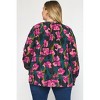Women's Floral Print Top - PLUS - entro - 2 of 4