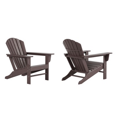 WestinTrends Dylan HDPE Outdoor Patio Adirondack Chair (Set of 2)