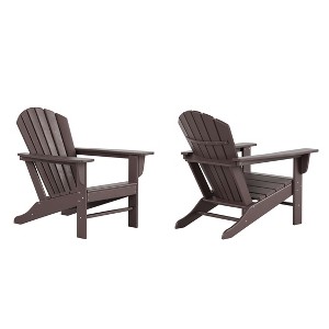WestinTrends Dylan HDPE Outdoor Patio Adirondack Chair (Set of 2) - 1 of 4