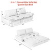Kumasinova 73.2" Queen Pull Out Sofa Bed,3-in-1 Convertible Sleeper Sofa with Upholstery,Metal Frame,Loveseat Bed for Living Room,Bedroom - 3 of 4