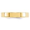 Black Bow Jewelry 4mm 14K White or Yellow Gold Flat Comfort Fit Band - 3 of 4