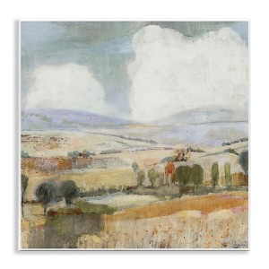 Stupell Industries Distant Farmland Trees Quaint Rural Landscape Scene Wall Plaque Art - 1 of 4