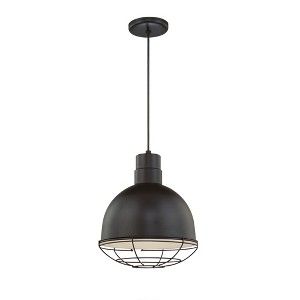 Millennium Lighting R Series 1 - Light Pendant in  Satin Black - 1 of 1
