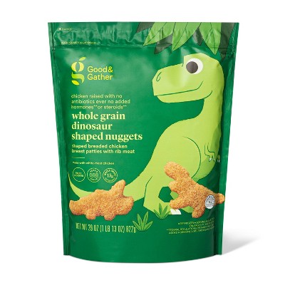 Whole Grain Dinosaur Shaped Chicken Nuggets - Frozen - 29oz - Good & Gather™