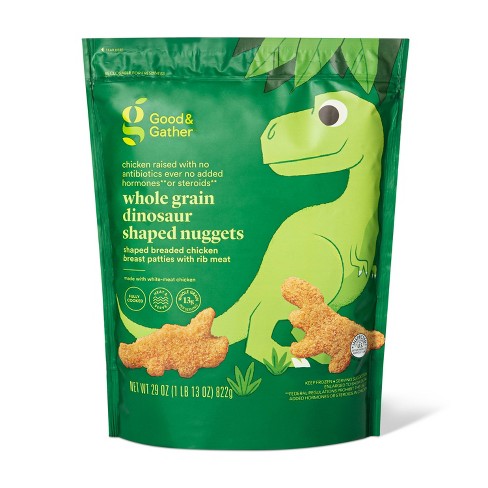 Whole Grain Dinosaur Shaped Chicken Nuggets - Frozen - 29oz - Good & Gather™ - image 1 of 2