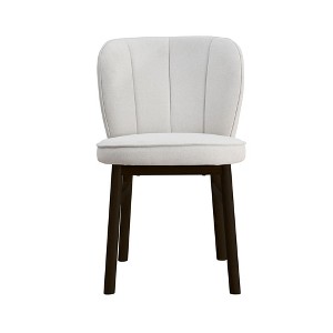 VYNXARIA 1 PC Wooden Frame Upholstered Shell Dining Chair,Modern Armless Chairs Comfor Kitchen Chairs for Living Room,Restaurant - 1 of 4