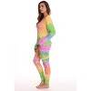 Just Love Women's Tie Dye Two Piece Thermal Pajama Set - Waffle PJ Set - 2 of 3