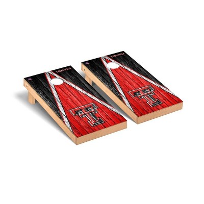 NCAA Texas Tech Red Raiders Premium Cornhole Board Triangle Weathered Version