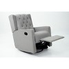Lyngins Modern Upholstered Manual Recliner Sofa Swivel Chair with Adjustable Footrest,Accent Glider Chair for Living Room,Office - 2 of 4