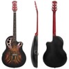 Karl Home GT102 41inch Full-Size EQ Cutaway Spruce Top Grape Voice Hole Round Back Acoustic-Electric Guitar Sunset - 2 of 4