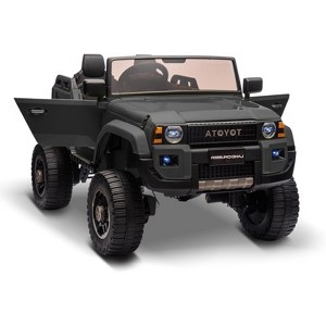 Kids Electric Ride On Car, Licensed Toyota LC250 24V 2-Seater Ride-On Truck with Remote Control, 4¡Á100W Motors & 4WD/2WD Switchable System - 1 of 4