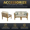 Kinger Home Steven 4-Piece Acacia Wood Patio Furniture Set with Cushions Stylish and Durable Outdoor Patio Furniture Compact Wood - 4 of 4