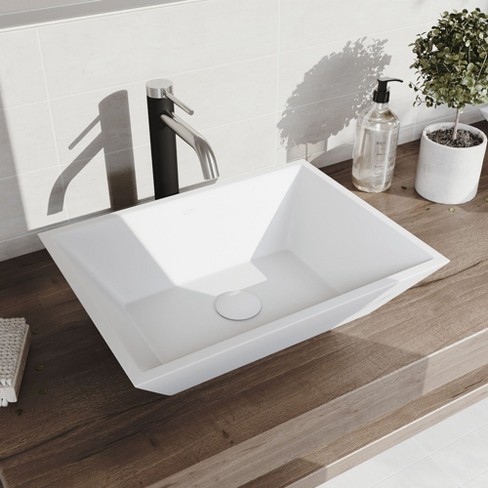 Kraus Elavo Square Vessel Bathroom Sink With Faucet Reviews