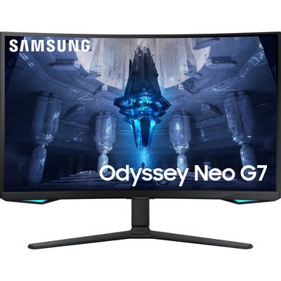 Manufacturer Refurbished Samsung Odyssey Neo G7 32" 4K (3840x2160) 1ms Curved IPS FreeSync Monitor, Black
