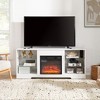 Grungis 3D Fireplace TV Stand for TVs Up to 62 Inch,Console Table  with LED Lights and USB Charging Outlet for Bedroom,Living Room - 2 of 4